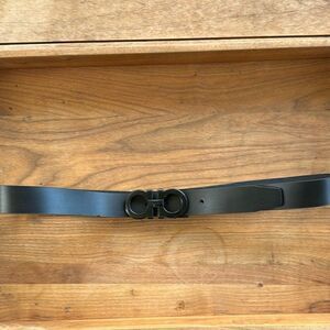 Salvatore Fareagamo Black Leather Men’s Belt 48W